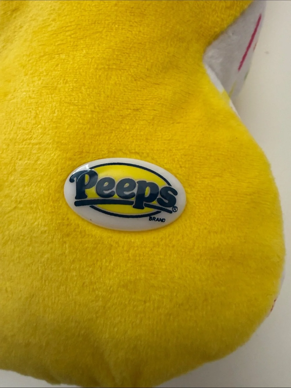 Peeps 8 Inch Yellow with Confetti Pattern on Sides/Top/Bottom Bunny Plushie